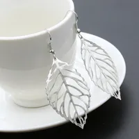 Fashion Leaf Plating Alloy No Inlaid Earrings main image 3