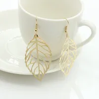 Fashion Leaf Plating Alloy No Inlaid Earrings main image 5