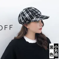 Cloth Korea  Hat  (a-546 Plaid Dark Green) Nhxb0039-a-546-plaid-dark-green sku image 3