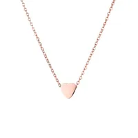 Hot Selling Geometric Heart-shaped Pendant Stainless Steel Necklace main image 4