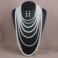 Beads Fashion Geometric Necklace  (creamy-white) Nhct0305-creamy-white sku image 1