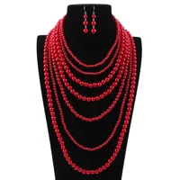 Beads Fashion Geometric Necklace  (creamy-white) Nhct0305-creamy-white sku image 2