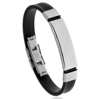 Fashion Geometric Titanium Steel No Inlaid Unisex Bracelets sku image 1