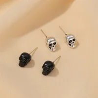 Fashion Ghost Head Gothic Retro Skull Retro  Earrings main image 4