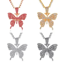 Hot Sale Butterfly Full Diamond Single Layer Claw Chain Alloy Simple And Versatile Rhinestone Clavicle Chain Necklace main image 5