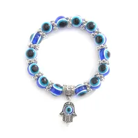 Retro Blue Eye Bead Fatima  Fashion Evil Eye Bracelet Wholesale main image 1