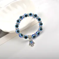 Retro Blue Eye Bead Fatima  Fashion Evil Eye Bracelet Wholesale main image 3
