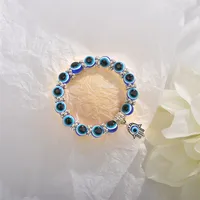 Retro Blue Eye Bead Fatima  Fashion Evil Eye Bracelet Wholesale main image 4