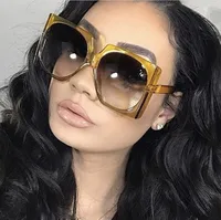 Fashion Big Frame New Ladies Square Trend Street Photography Sunglasses main image 1