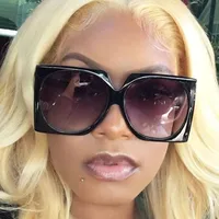 Fashion Big Frame New Ladies Square Trend Street Photography Sunglasses main image 4