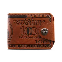 New Pressure Change Short Retro Magnetic Buckle Dollar Pattern Men's Wallet Wholesale main image 5