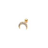 Ear Cartilage Rings & Studs Lady Flower 316 Stainless Steel  Copper main image 5