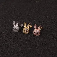 Ear Cartilage Rings & Studs Exaggerated Animal 316 Stainless Steel  Copper main image 2