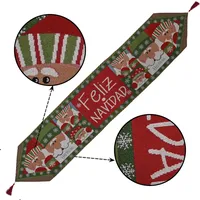 New Christmas Decoration Knitted Cloth Table Runner Creative Christmas Table Decoration main image 5