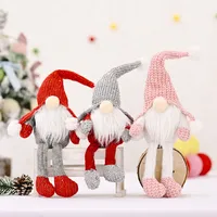 Christmas Supplies Red-haired Forest Old Man Hanging Legs Ornaments main image 3