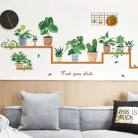 Nordic Home Fresh Potted Combination Living Room Bedroom Ins Decorative Background Wall Sticker Self-adhesive And Removable Fx-c57 main image 1