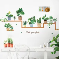 Nordic Home Fresh Potted Combination Living Room Bedroom Ins Decorative Background Wall Sticker Self-adhesive And Removable Fx-c57 main image 2