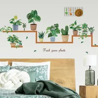 Nordic Home Fresh Potted Combination Living Room Bedroom Ins Decorative Background Wall Sticker Self-adhesive And Removable Fx-c57 main image 4