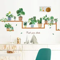 Nordic Home Fresh Potted Combination Living Room Bedroom Ins Decorative Background Wall Sticker Self-adhesive And Removable Fx-c57 main image 5