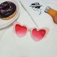 Elegant Heart Shape Resin Special-Shaped Mirror Clubmaster Full Frame Women's Sunglasses main image 3