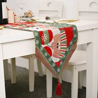 New Christmas Decoration Knitted Cloth Table Runner Creative Christmas Table Decoration sku image 7