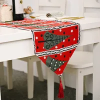 New Christmas Decoration Knitted Cloth Table Runner Creative Christmas Table Decoration sku image 8