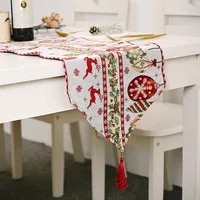 New Christmas Decoration Knitted Cloth Table Runner Creative Christmas Table Decoration sku image 9