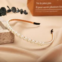 Hot Selling Faux Pearl Headband Creative Retro Fashion Pearl Headband sku image 5