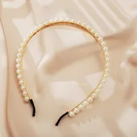 Hot Selling Faux Pearl Headband Creative Retro Fashion Pearl Headband sku image 3