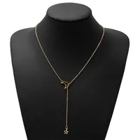 Hot-saling Fashion New Big Star Moon Alloy Pendant Necklace Wholesale main image 2