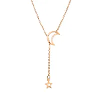 Hot-saling Fashion New Big Star Moon Alloy Pendant Necklace Wholesale main image 3