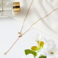 Hot-saling Fashion New Big Star Moon Alloy Pendant Necklace Wholesale main image 4