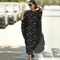 New Leopard Dot Cardigan Vacation Long Skirt Beach Cover Dress Wholesale Nihaowholesale sku image 7