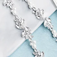 Hot Selling Fashion Diamond-studded Bride Wedding Dress Belt main image 4