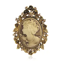 Korea Alloy Plating Brooch Flowers (af052-a / Ancient Alloy)  Nhdr2311 sku image 2