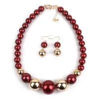 Occident And The United States Resin  Necklace (coffee)  Nhct0051-coffee sku image 2