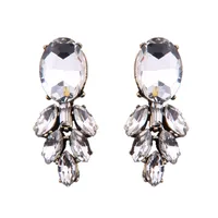 Occident And The United States Alloy Rhinestone Earring (black)  Nhjq8322 sku image 2