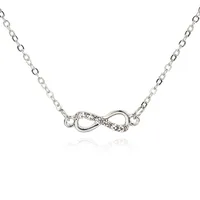 Fashion Hollow Bow Diamond Necklace Bracelet Anklet main image 2