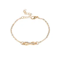 Fashion Hollow Bow Diamond Necklace Bracelet Anklet main image 4