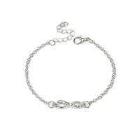 Fashion Hollow Bow Diamond Necklace Bracelet Anklet main image 5