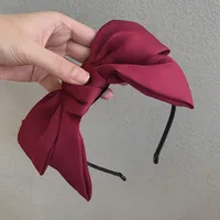 Korean Fashion Simple New Big  Bow Headband Wholesale main image 4