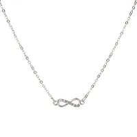 Fashion Hollow Bow Diamond Necklace Bracelet Anklet sku image 1