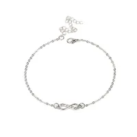 Fashion Hollow Bow Diamond Necklace Bracelet Anklet sku image 6