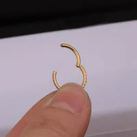 Ear Cartilage Rings & Studs Simple Style Geometric 316 Stainless Steel  Inlaid Zircon main image 3