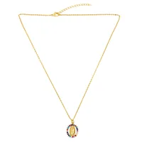 Simple Style Geometric Copper 18k Gold Plated Necklace In Bulk main image 4
