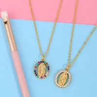 Simple Style Geometric Copper 18k Gold Plated Necklace In Bulk main image 1