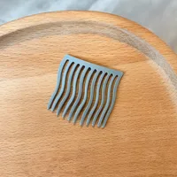 Colorful Metal Hair Comb Hair Comb Bangs Comb Hairpin Hair Ornaments Korean Ins Simple Net Red Top Hair Clip Headdress sku image 6