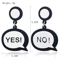 Exaggerated Acrylic Parrot Cat Avocado Tape Egg Match Jellyfish Blade Cigarette Butt Flamingo Earrings sku image 13