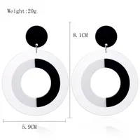 Exaggerated Acrylic Parrot Cat Avocado Tape Egg Match Jellyfish Blade Cigarette Butt Flamingo Earrings sku image 15