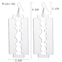 Exaggerated Acrylic Parrot Cat Avocado Tape Egg Match Jellyfish Blade Cigarette Butt Flamingo Earrings sku image 3